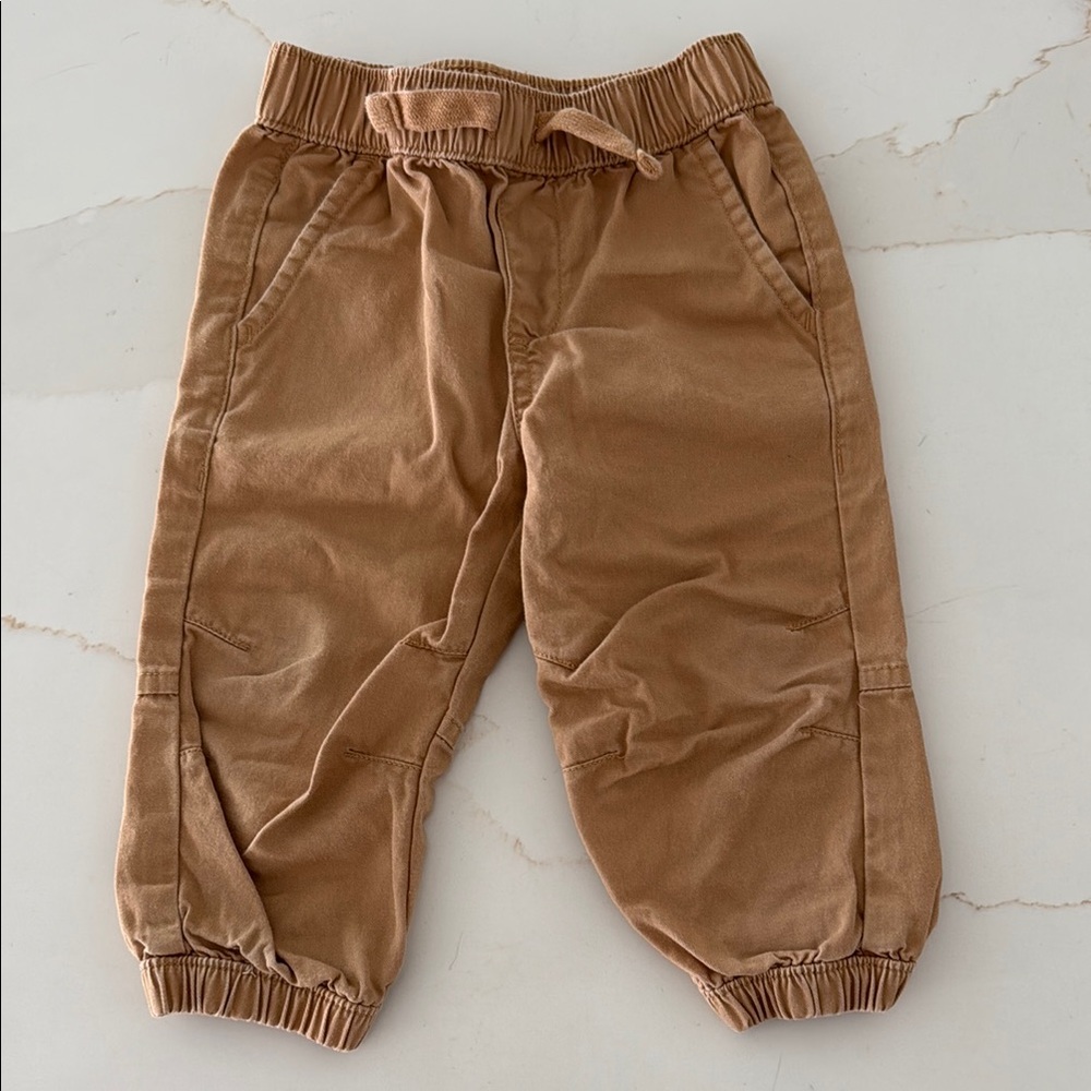 Kids Tan Jogger Pants